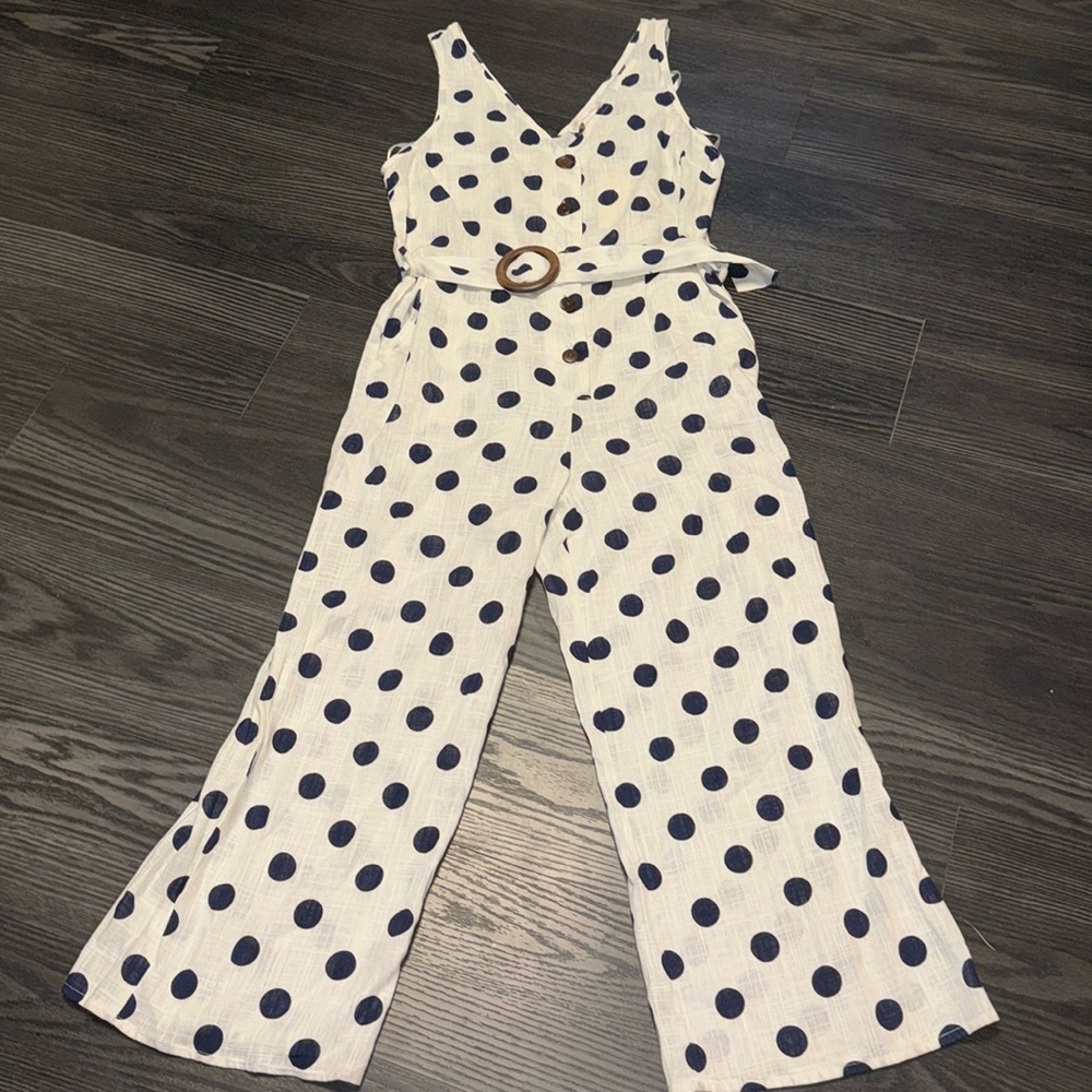 🍍monteau polka dot tank romper🍍sz Xl🍍inseam 25”🍍waist 15”🍍length 50”🍍O-1